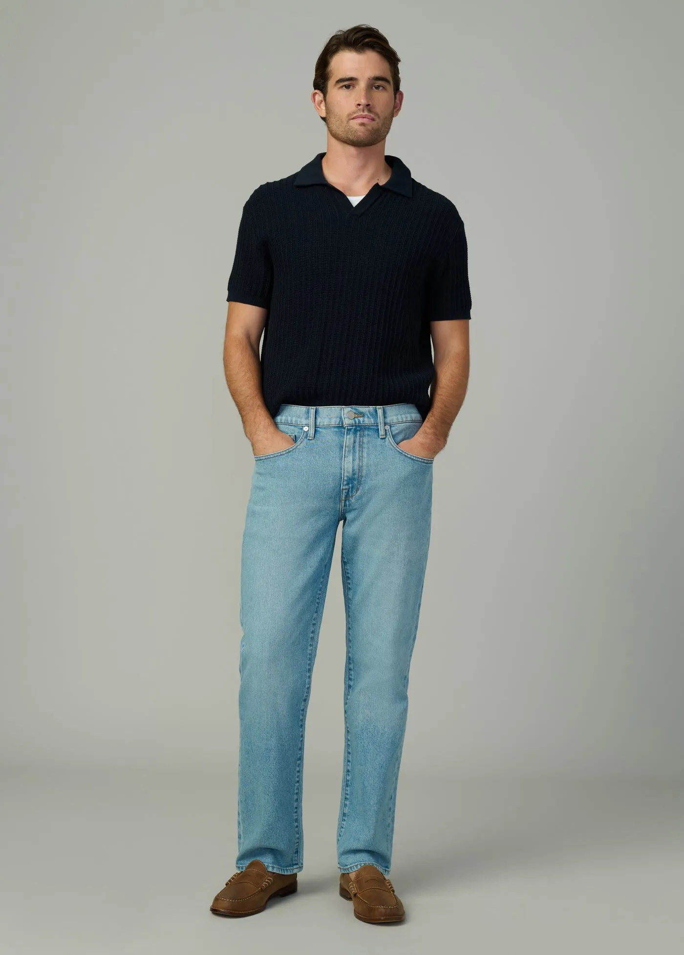 TEXTURED SWEATER POLO