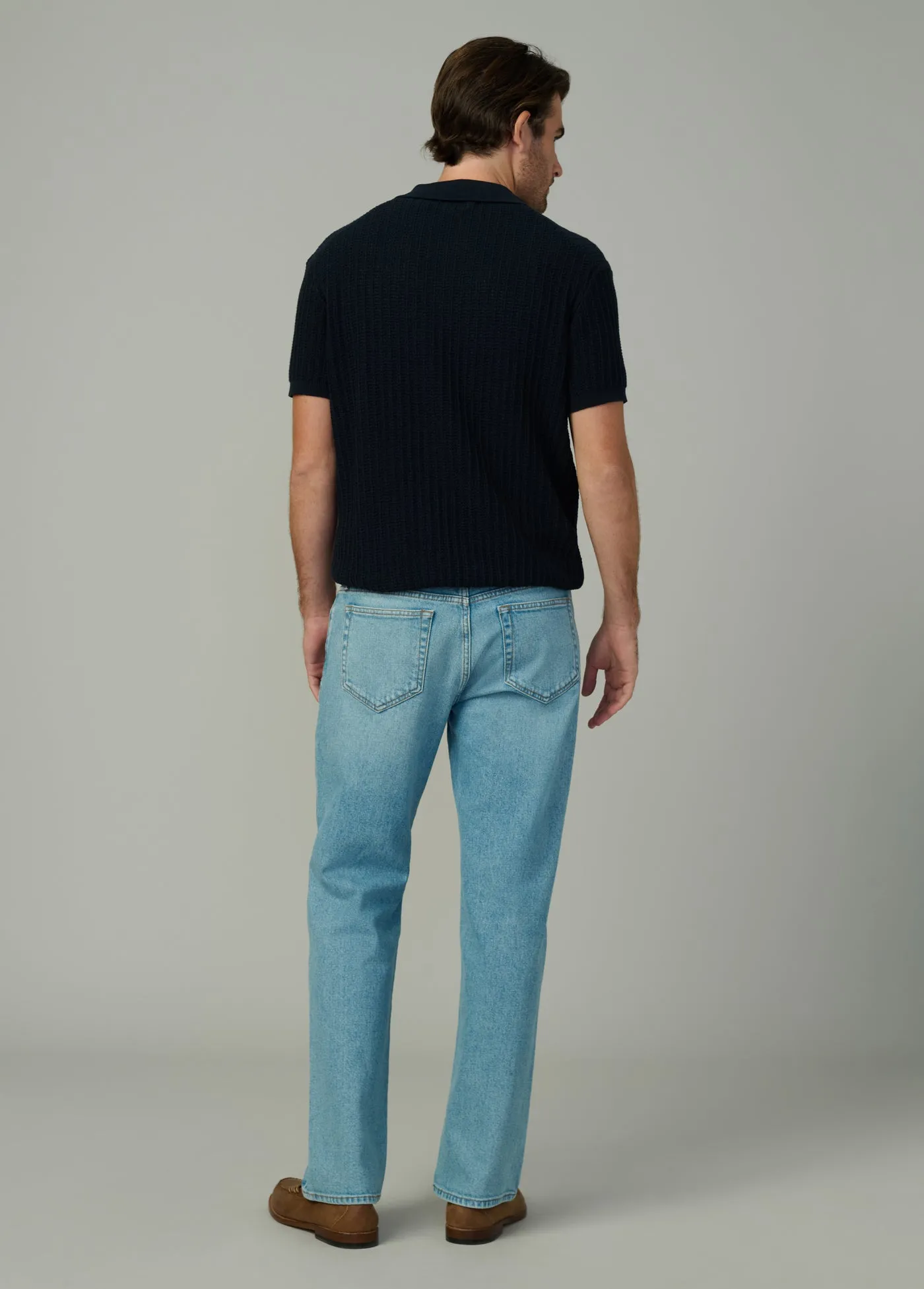 TEXTURED SWEATER POLO