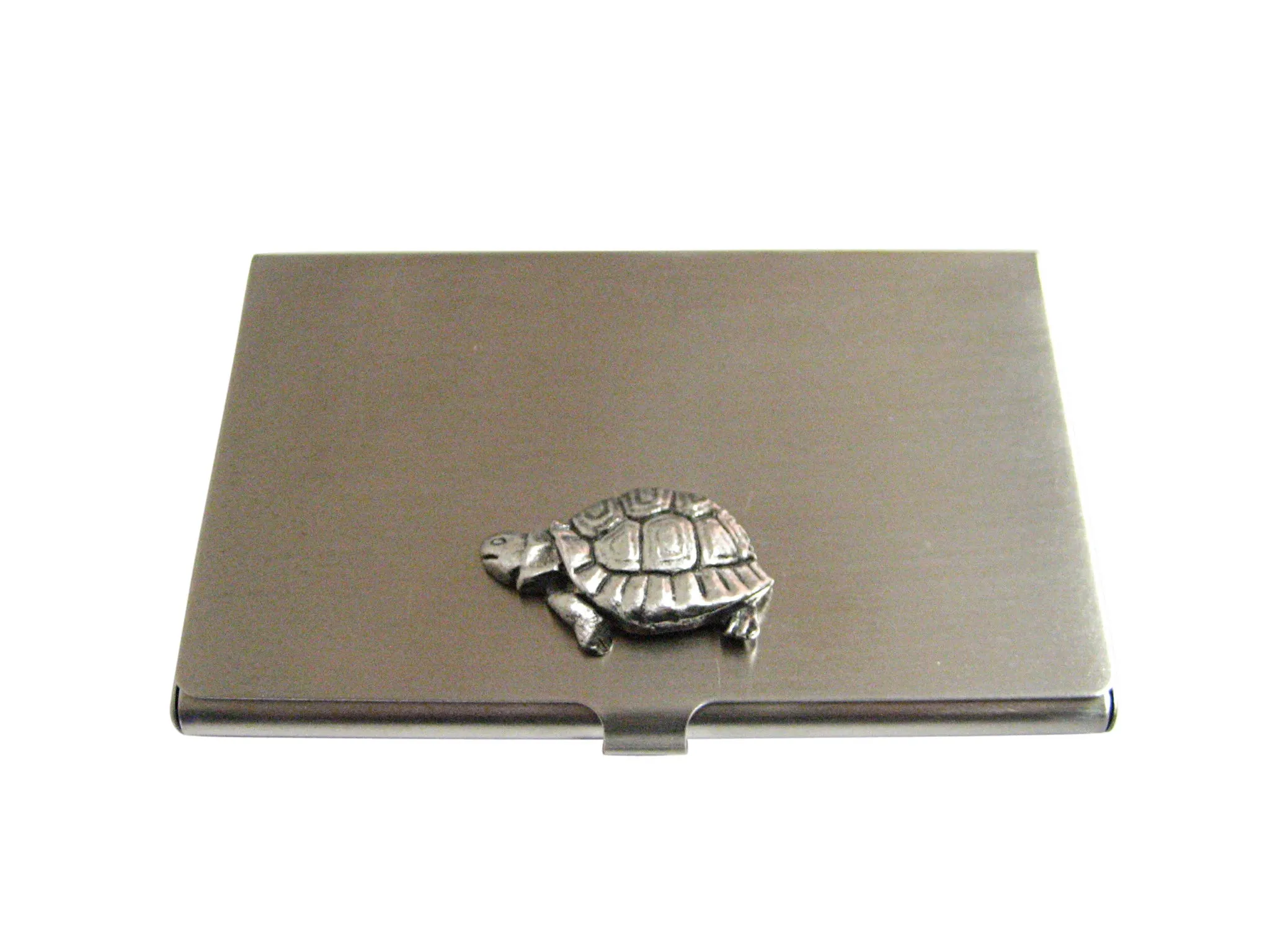 Textured Turtle Tortoise Business Card Holder