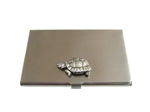 Textured Turtle Tortoise Business Card Holder