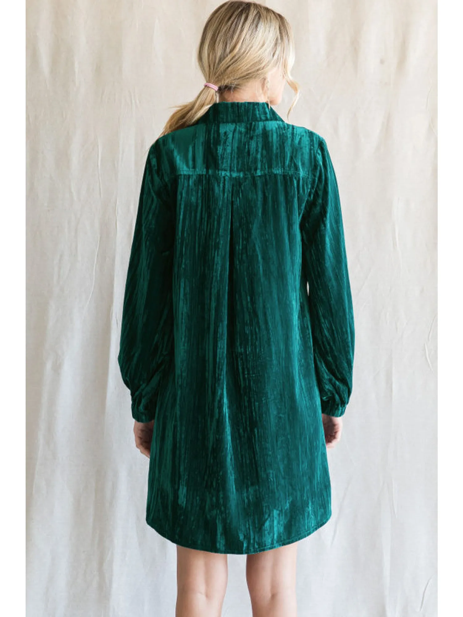 Textured Velvet Dress