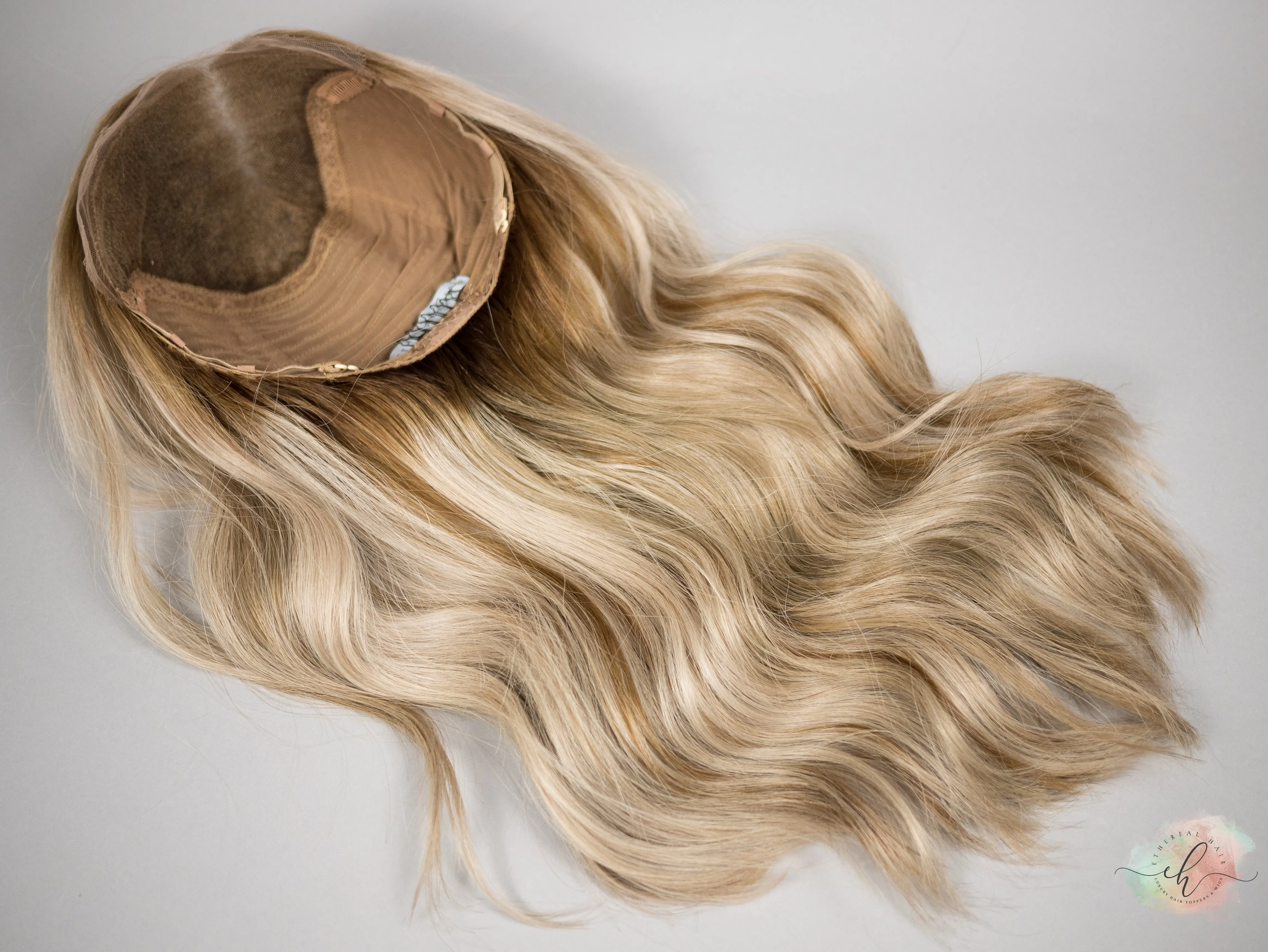 “THE BEES KNEES" Exquisite Wig: Lace Top, Sz. M, 22-23"