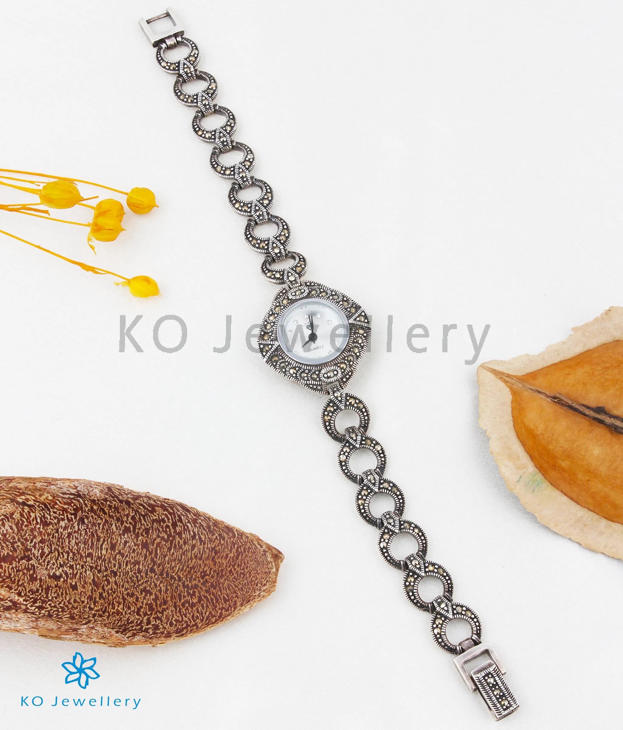 The Exquisite 925 Silver Marcasite Watch