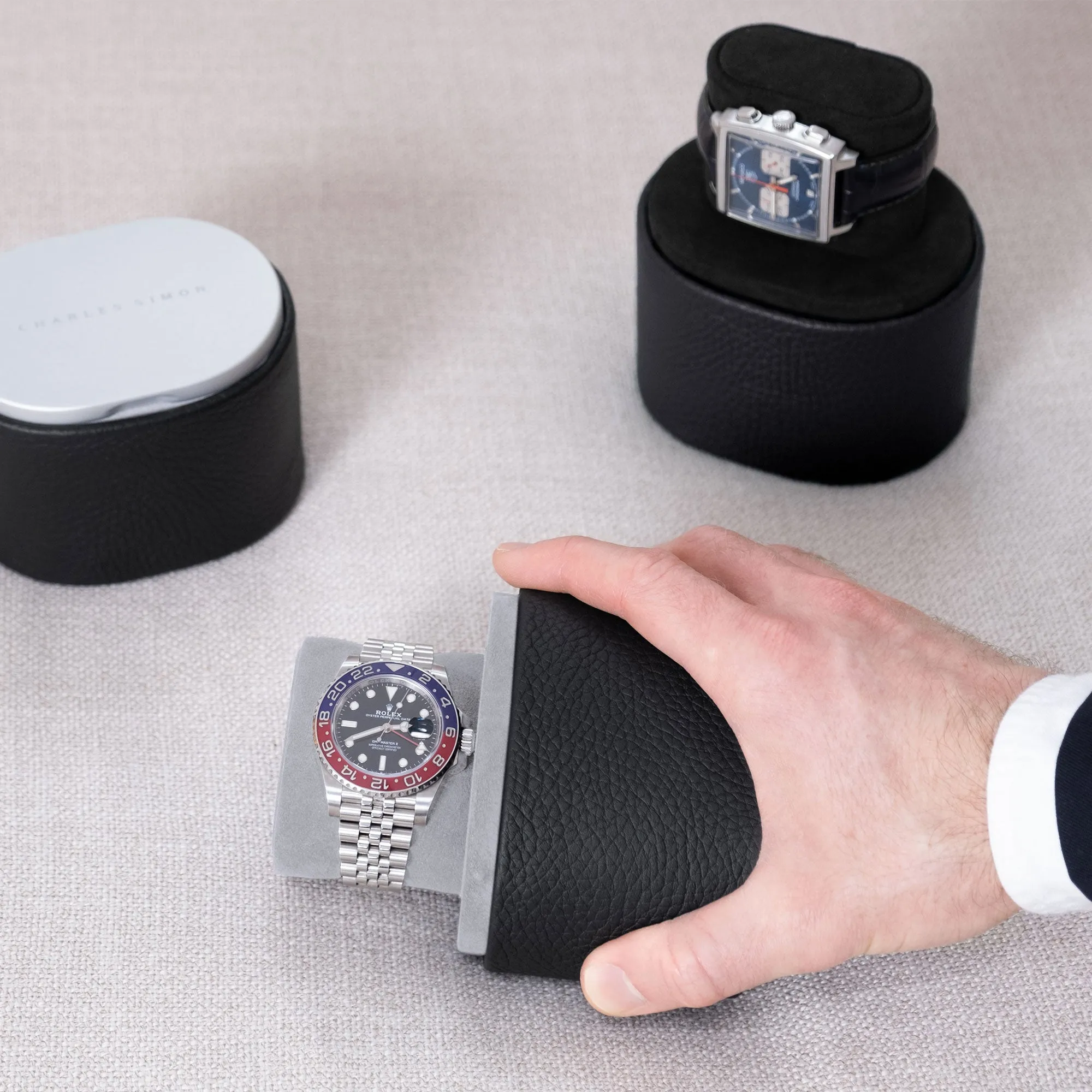 THEO WATCH ROLL - BLACK / GREY