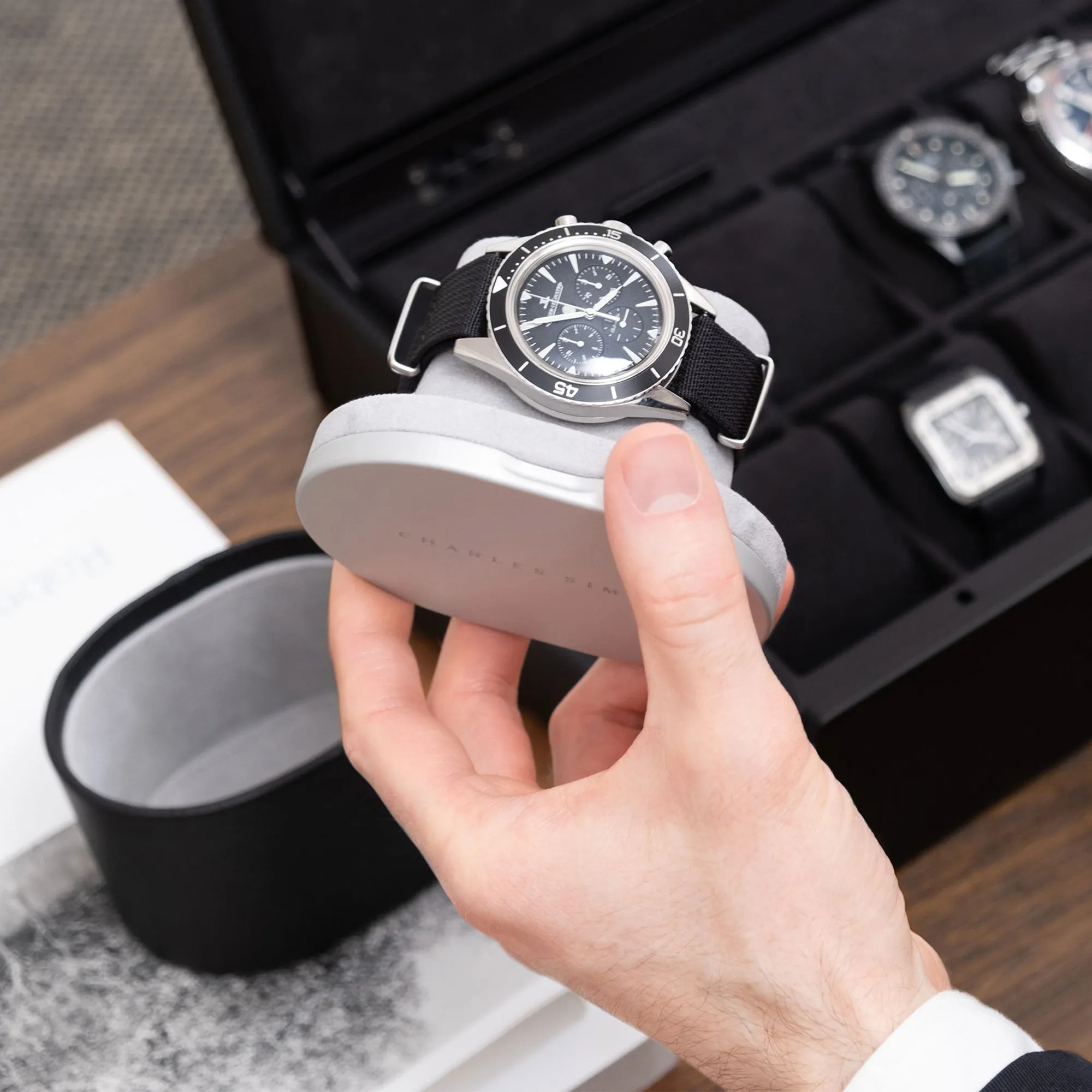 THEO WATCH ROLL - BLACK / GREY