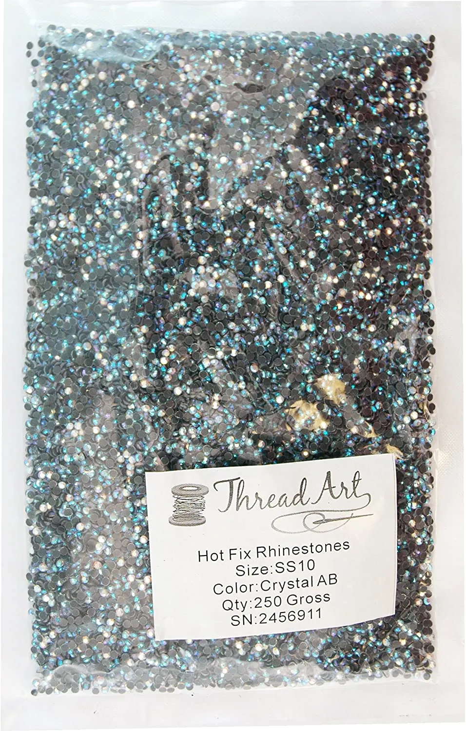 Threadart Bulk Hot Fix Rhinestones Citrine - SS16 (4mm) - 14400 stones - 100 Gross Bulk Pack