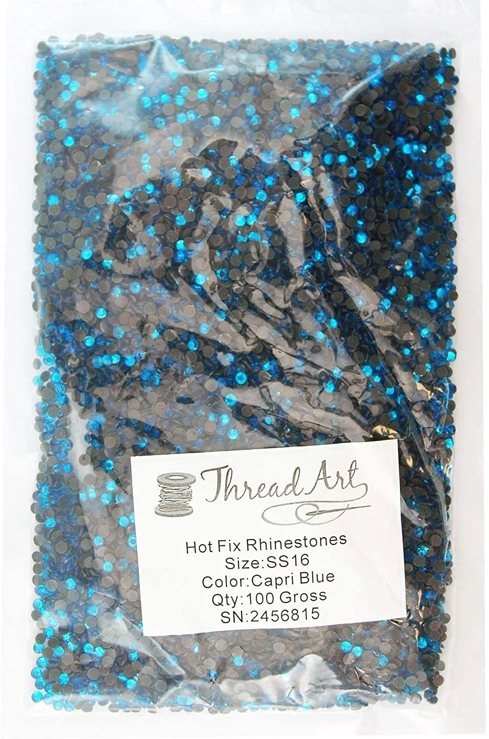 Threadart Bulk Hot Fix Rhinestones Citrine - SS16 (4mm) - 14400 stones - 100 Gross Bulk Pack