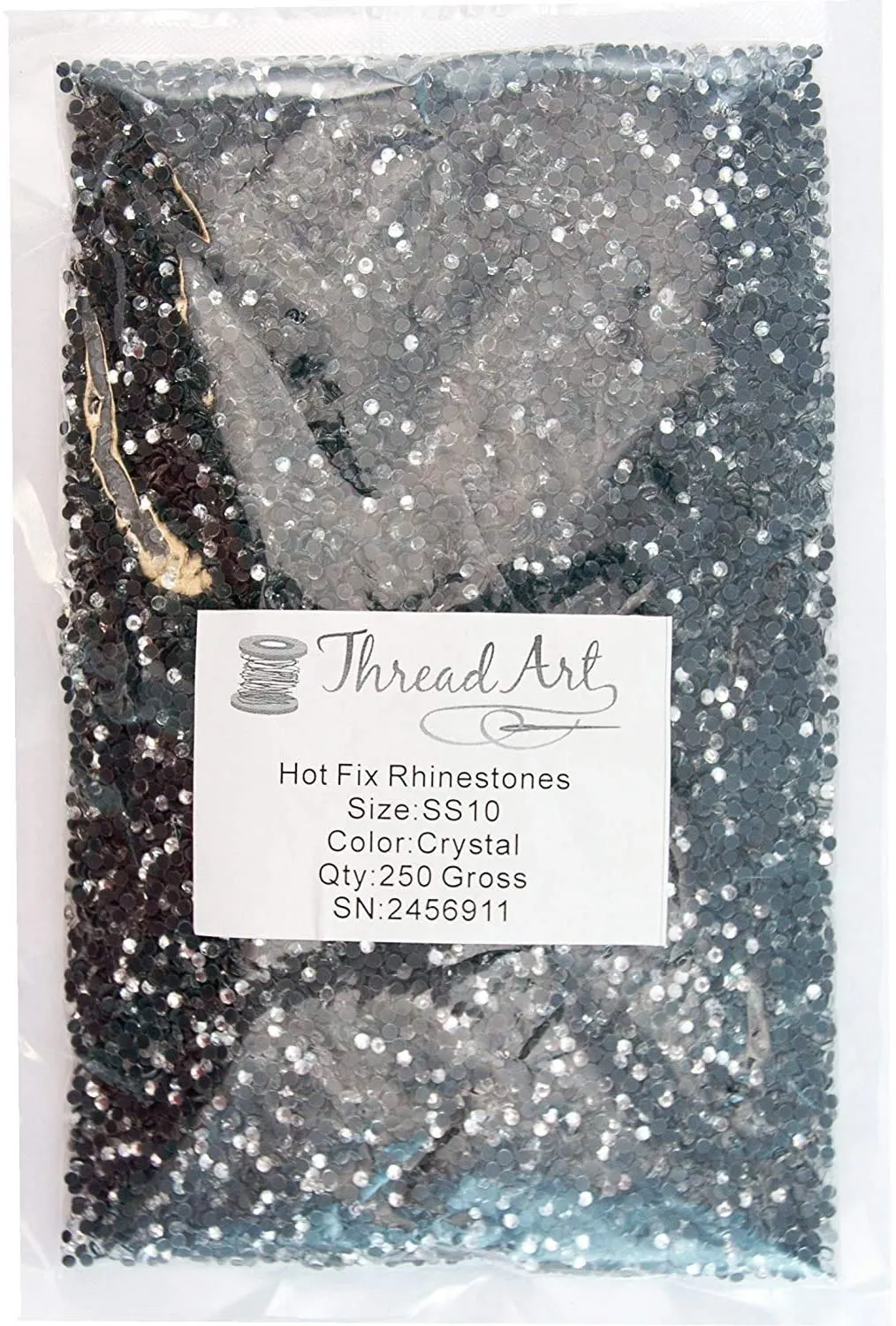Threadart Bulk Hot Fix Rhinestones Citrine - SS16 (4mm) - 14400 stones - 100 Gross Bulk Pack