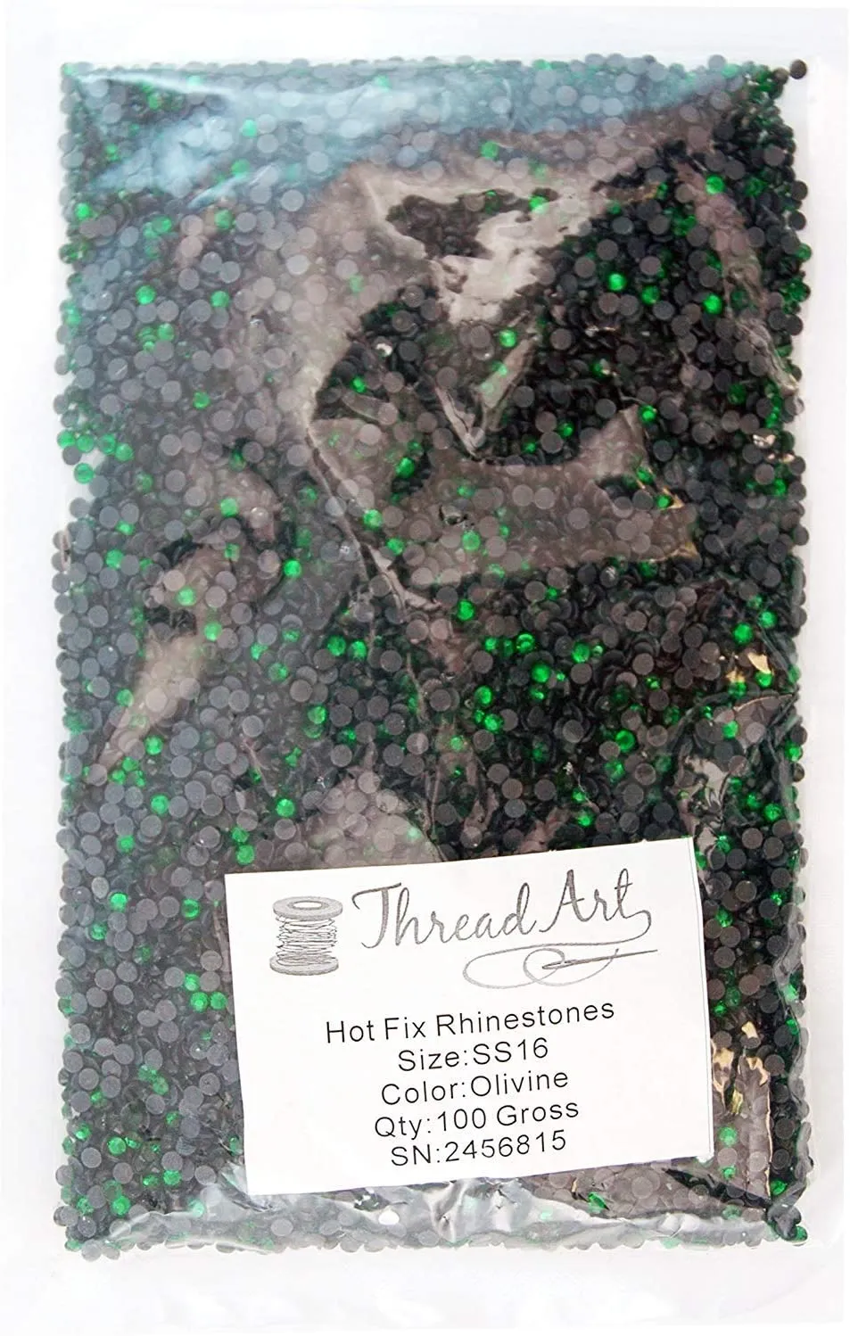 Threadart Bulk Hot Fix Rhinestones Citrine - SS16 (4mm) - 14400 stones - 100 Gross Bulk Pack