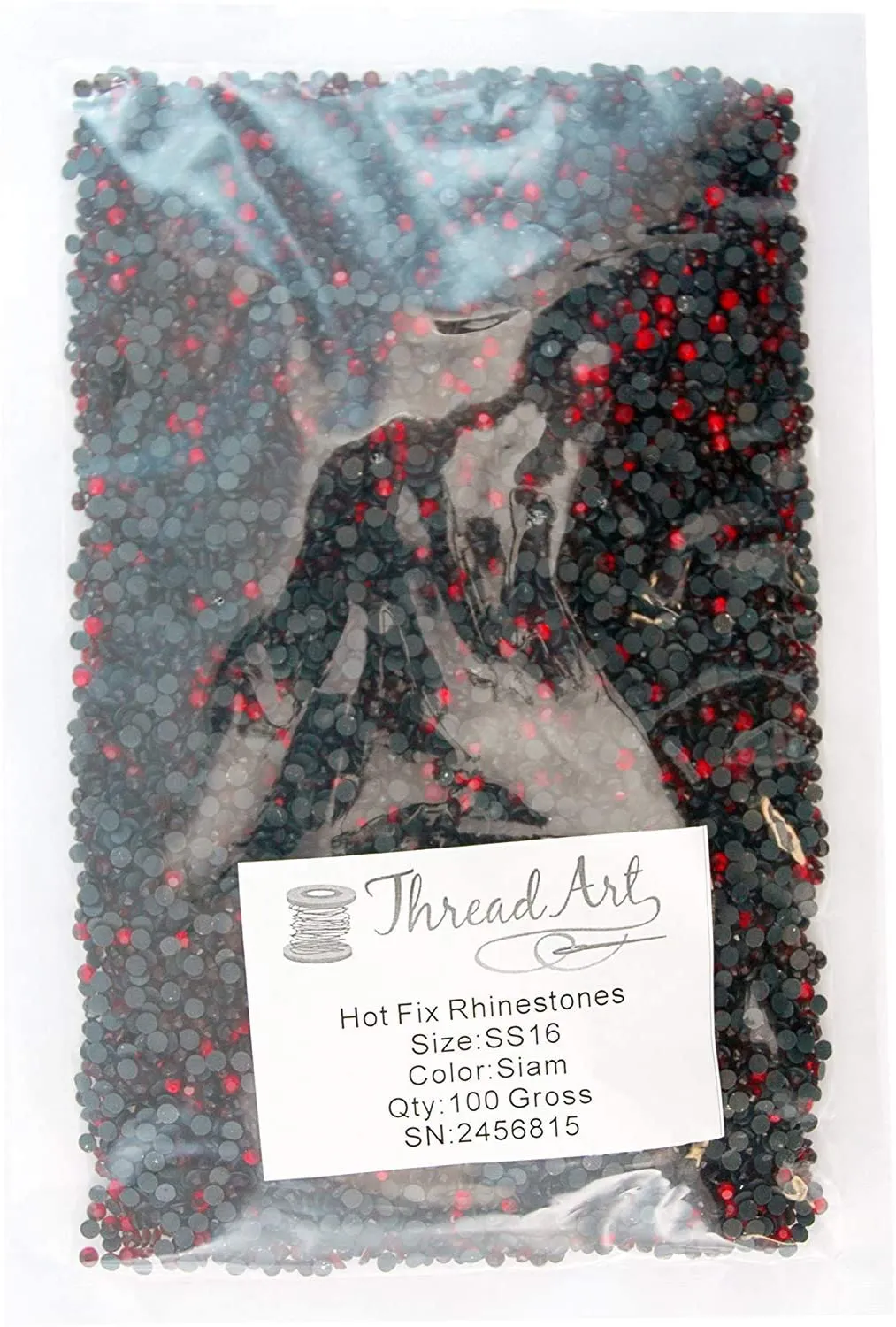 Threadart Bulk Hot Fix Rhinestones Citrine - SS16 (4mm) - 14400 stones - 100 Gross Bulk Pack