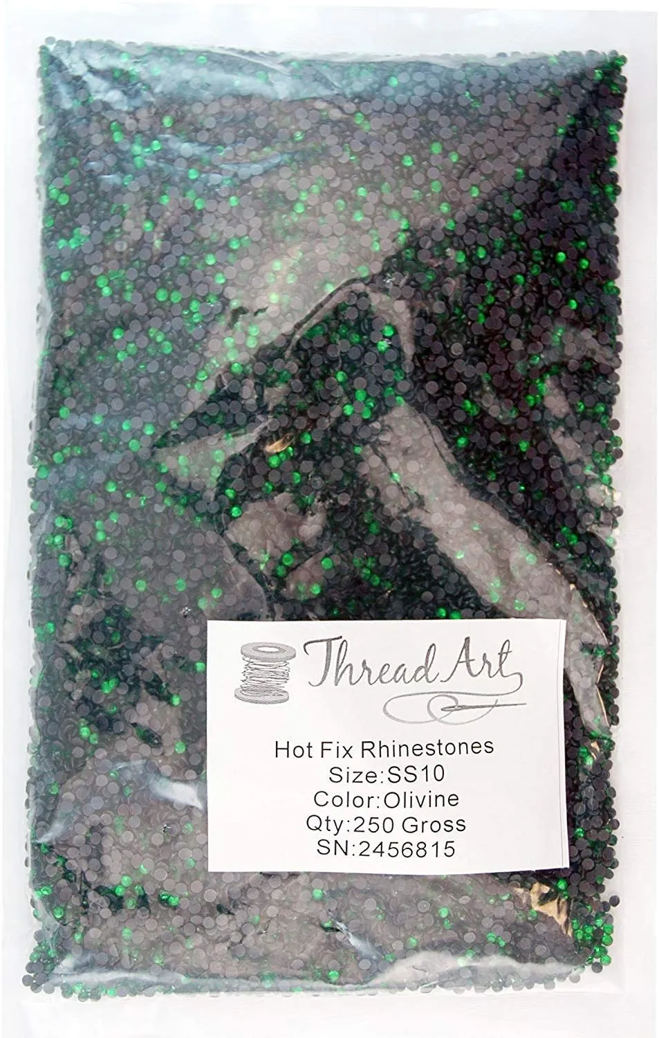 Threadart Bulk Hot Fix Rhinestones Citrine - SS16 (4mm) - 14400 stones - 100 Gross Bulk Pack