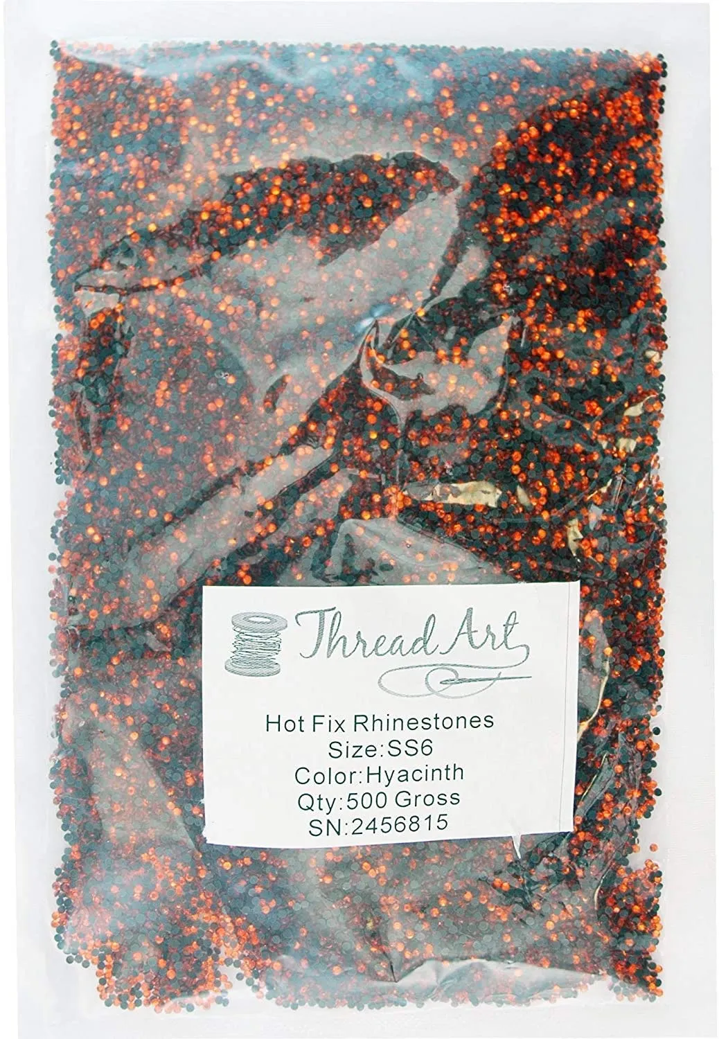 Threadart Bulk Hot Fix Rhinestones Citrine - SS16 (4mm) - 14400 stones - 100 Gross Bulk Pack