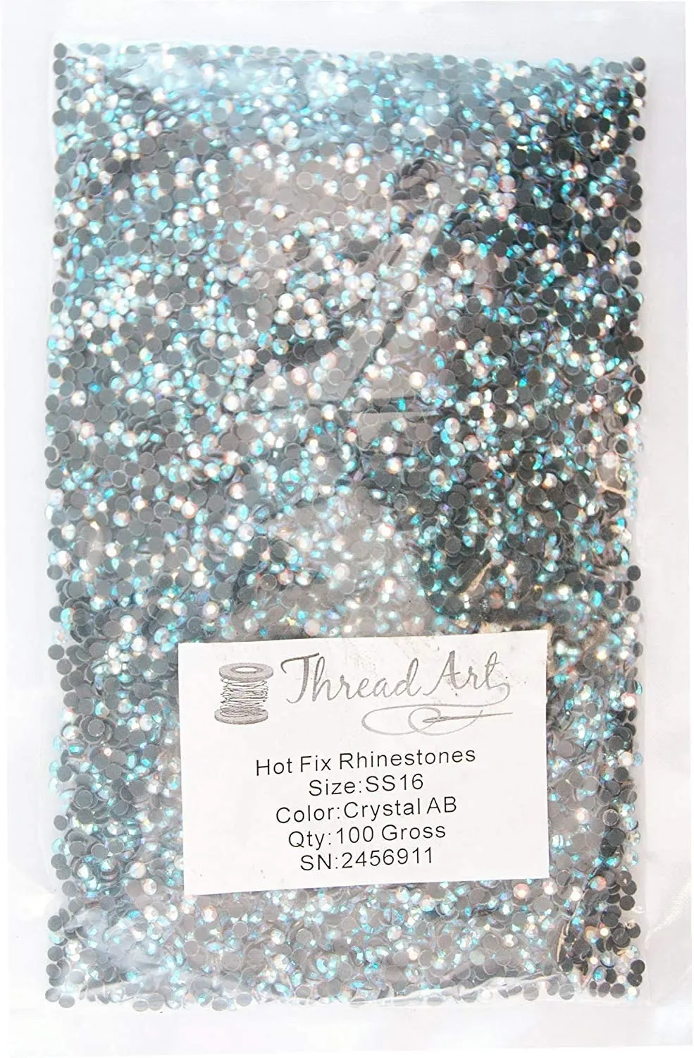 Threadart Bulk Hot Fix Rhinestones Citrine - SS16 (4mm) - 14400 stones - 100 Gross Bulk Pack