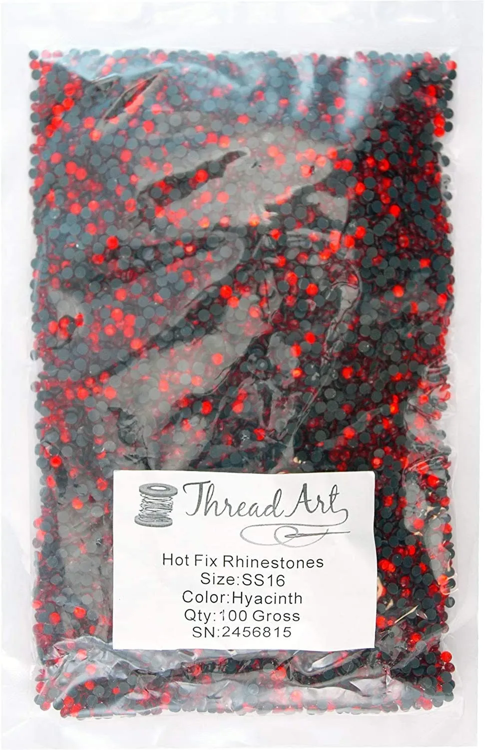 Threadart Bulk Hot Fix Rhinestones Citrine - SS16 (4mm) - 14400 stones - 100 Gross Bulk Pack