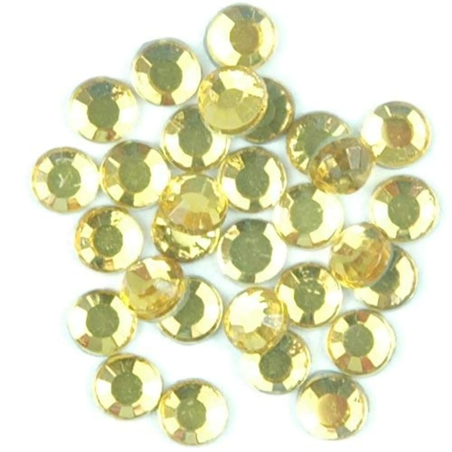 Threadart Bulk Hot Fix Rhinestones Citrine - SS16 (4mm) - 14400 stones - 100 Gross Bulk Pack