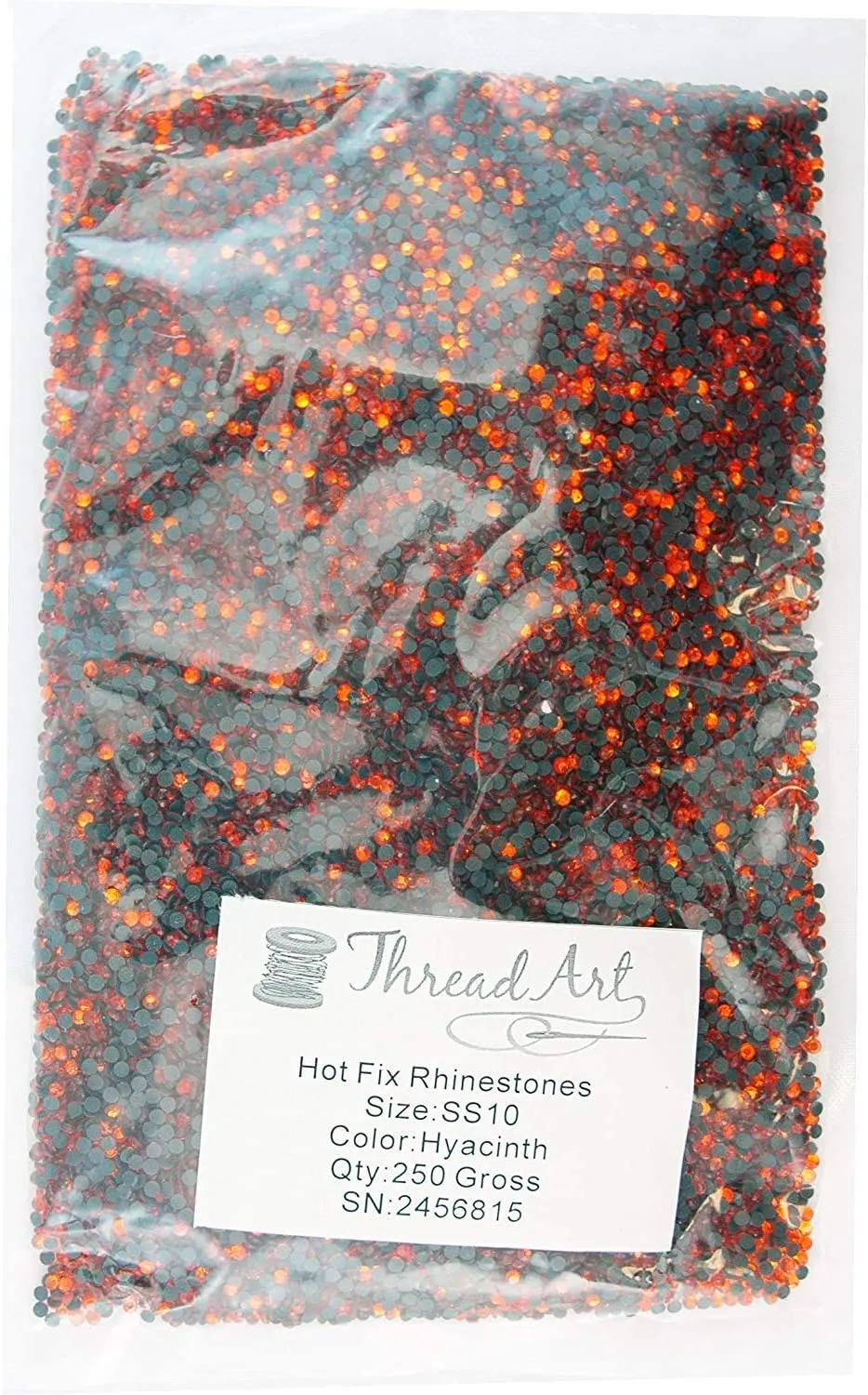 Threadart Bulk Hot Fix Rhinestones Citrine - SS16 (4mm) - 14400 stones - 100 Gross Bulk Pack