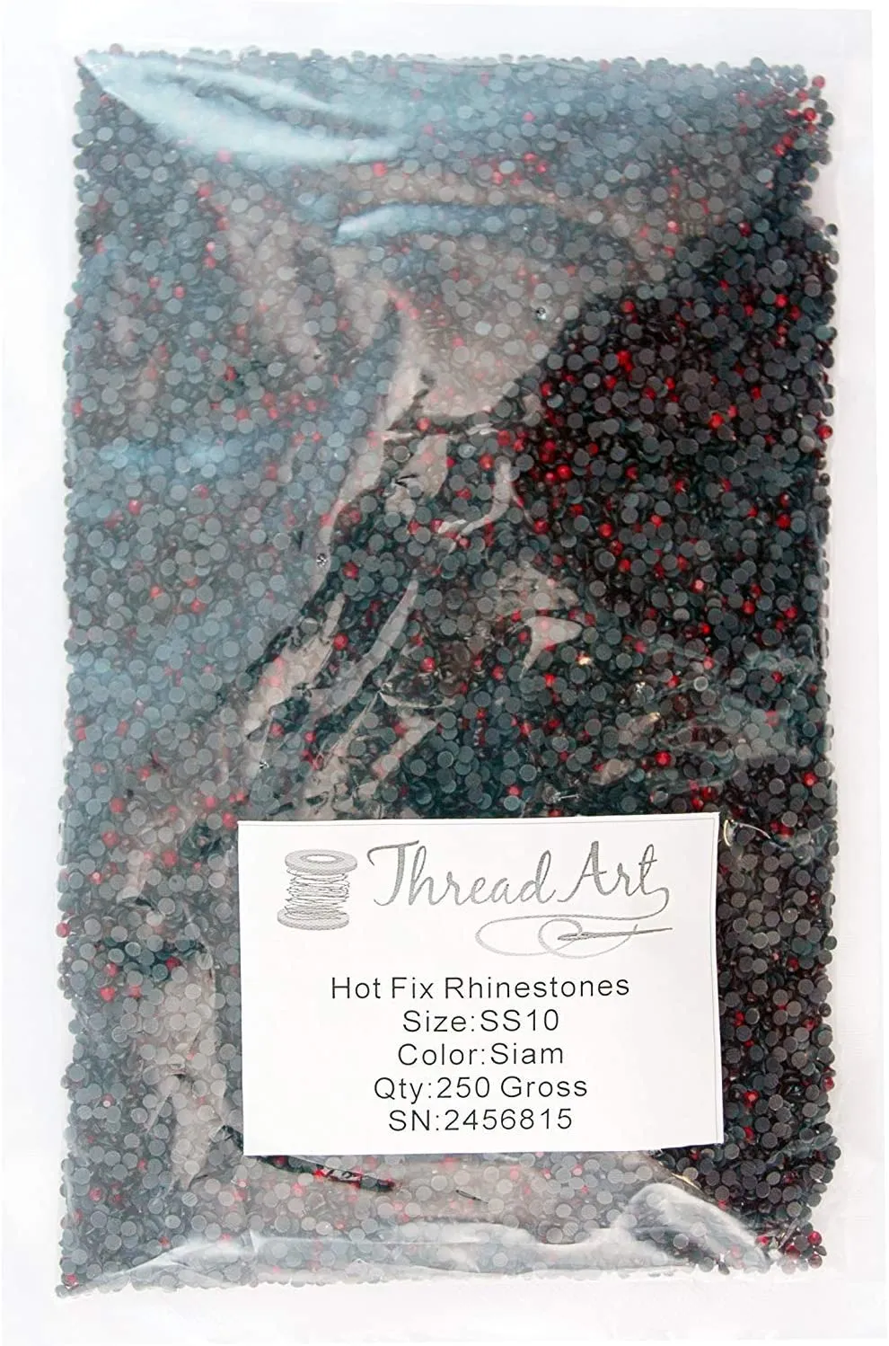 Threadart Bulk Hot Fix Rhinestones Citrine - SS16 (4mm) - 14400 stones - 100 Gross Bulk Pack