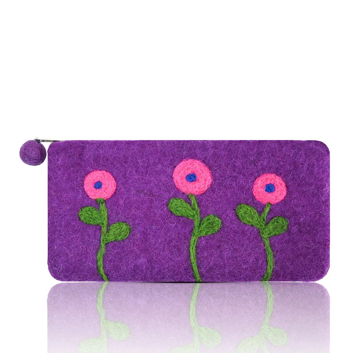 Three Flower Long Purse