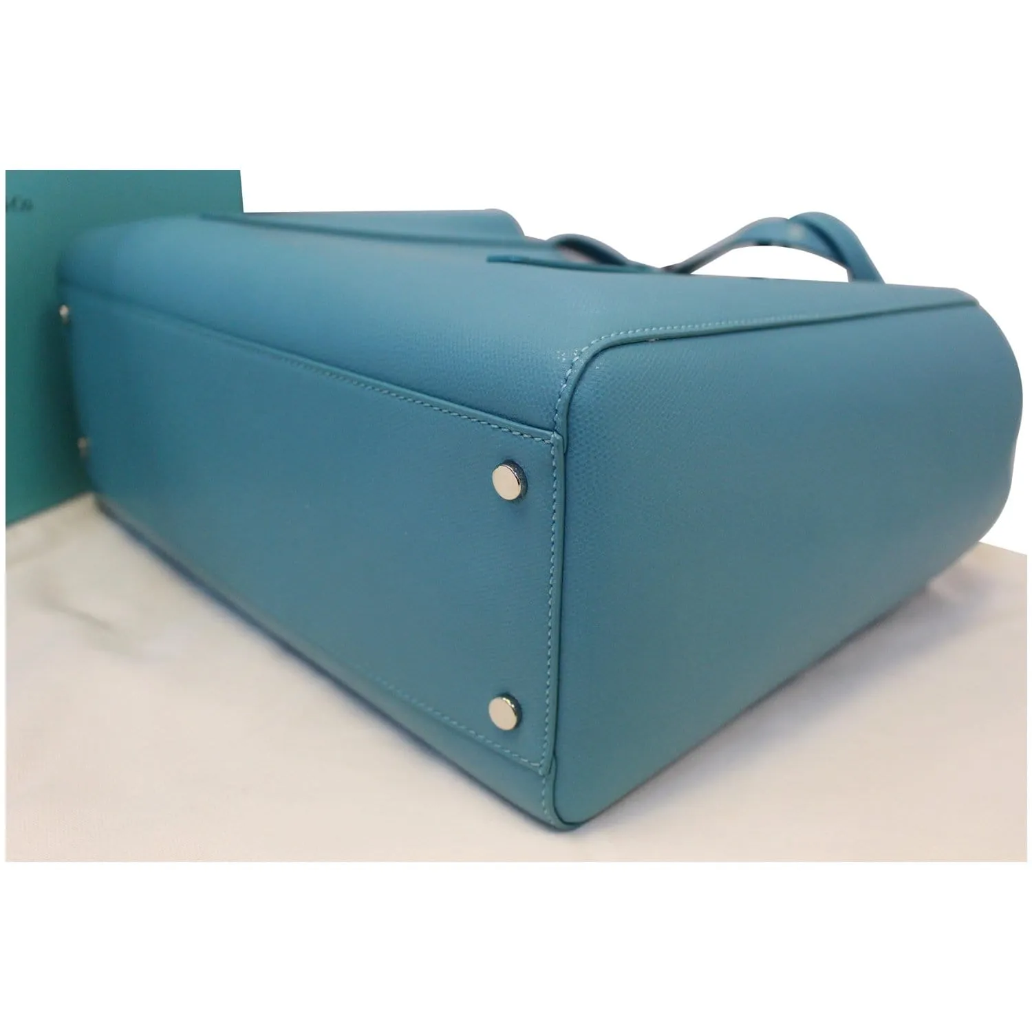 Tiffany & Co. Large Textured Leather East West Tote Bag