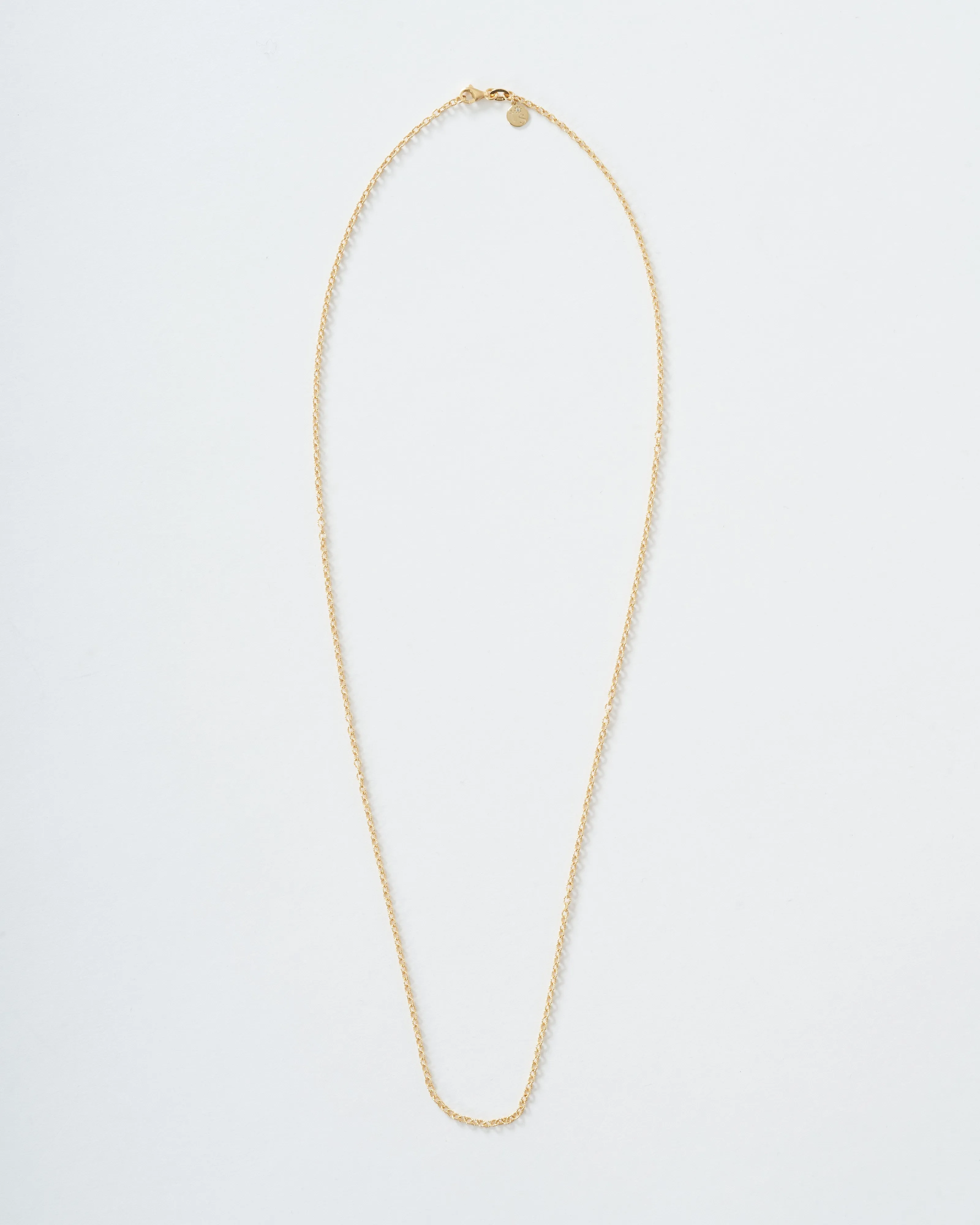 tiny textured oval chain