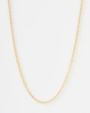 tiny textured oval chain