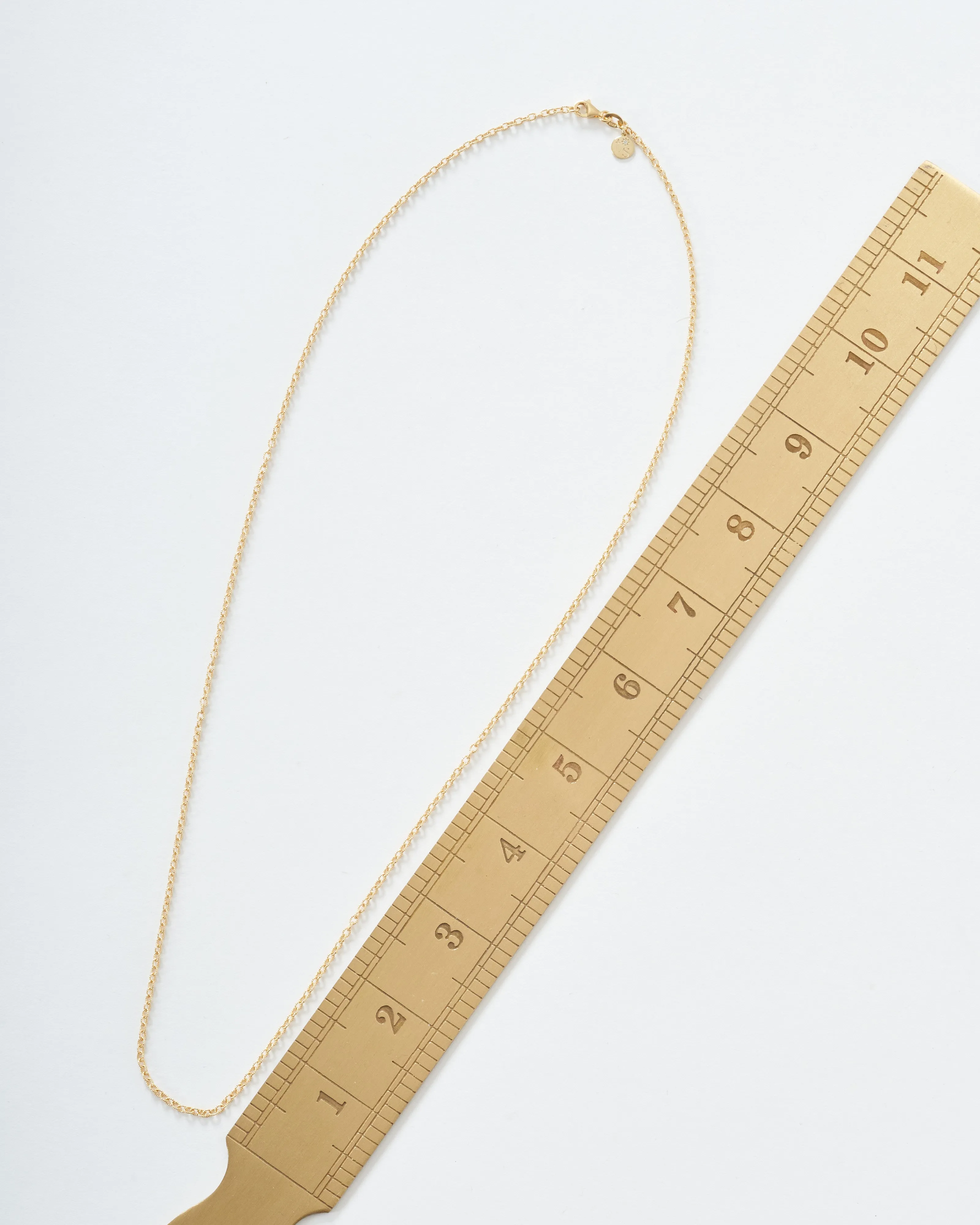 tiny textured oval chain
