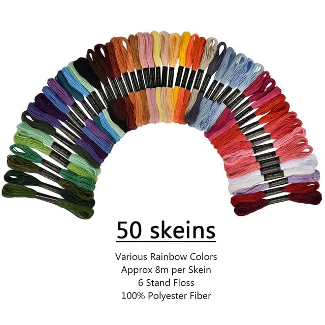 Tool set 50/100 Colors Skeins Embroidery Set Embroidery Pen Set