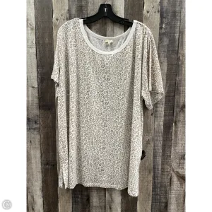 Top Short Sleeve By Kori America In Multi-colored, Size: 1x