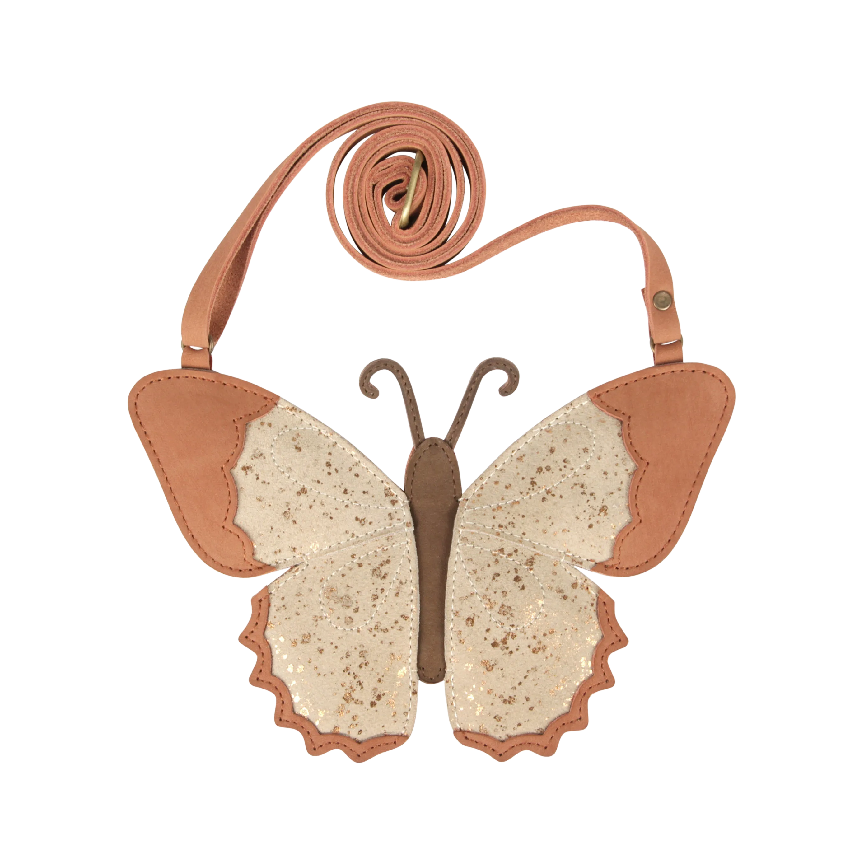 Toto Purse | Papillon | Cream Metallic Suede