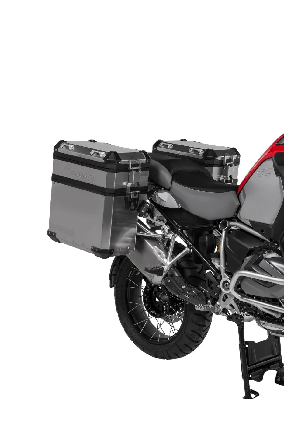 Touratech 12 liter aluminium zijkoffer verhoger