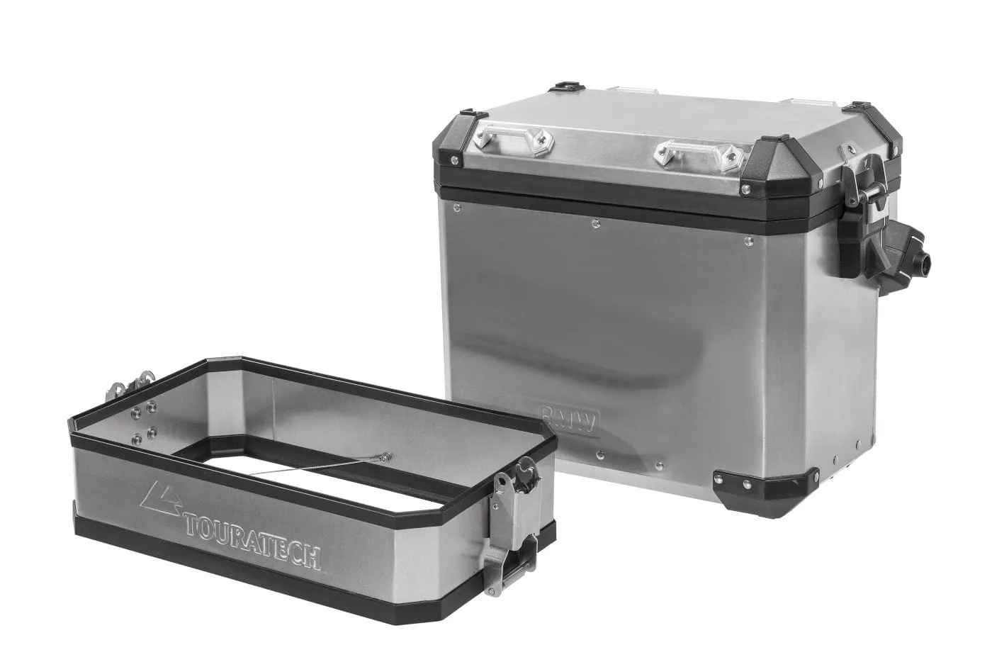 Touratech 12 liter aluminium zijkoffer verhoger