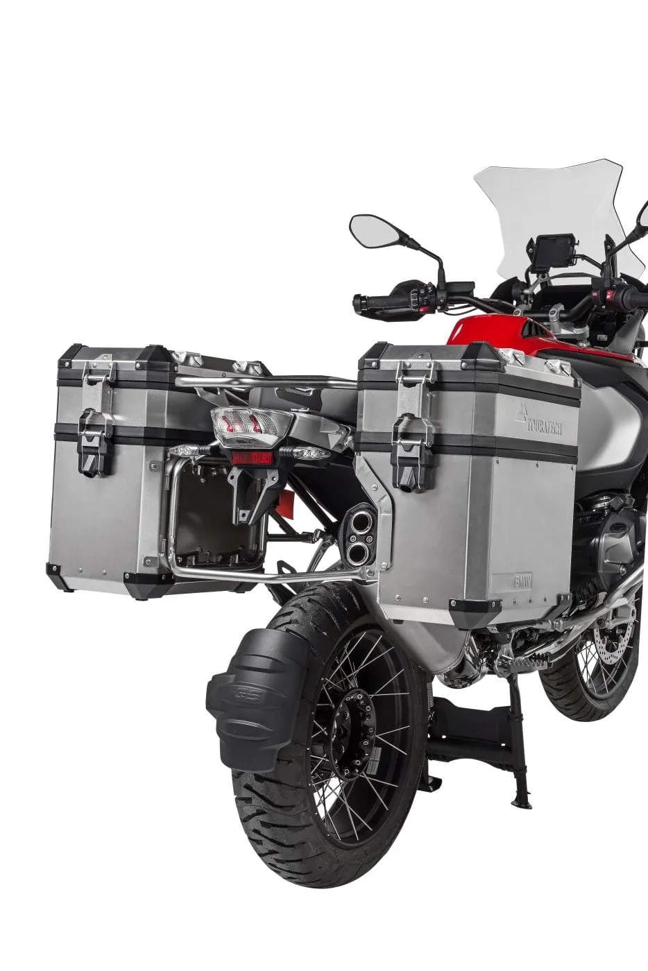 Touratech 12 liter aluminium zijkoffer verhoger