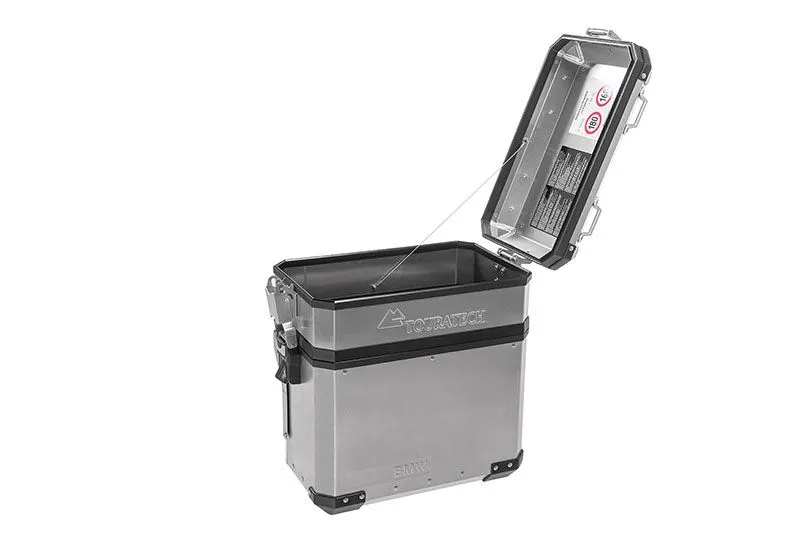 Touratech 12 liter aluminium zijkoffer verhoger