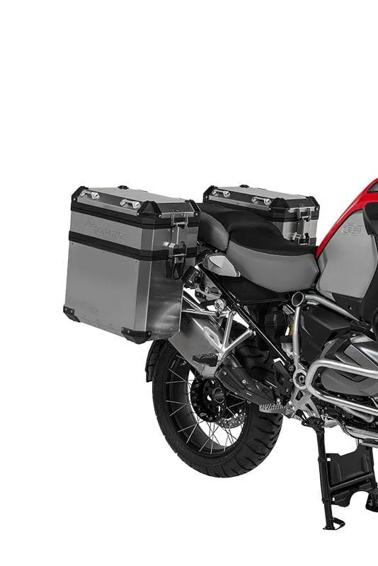 Touratech 12 liter aluminium zijkoffer verhoger