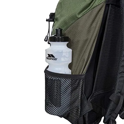 Trespass Circul8, Olive, Backpack / Rucksack 30L with Chest & Hip Strap, Loops for Walking Poles & Ventilation System for Men, Green