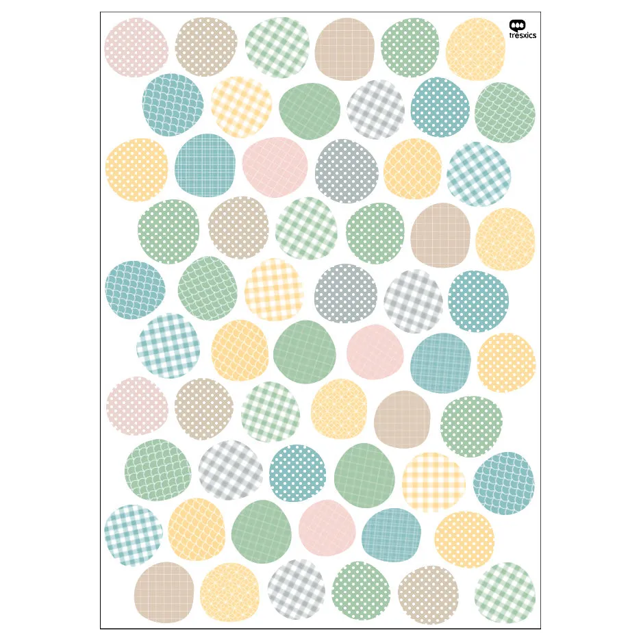 Tresxics Patterned Circles Wall Stickers