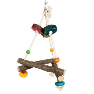 Triangle Adventure Swing Parrot Toy