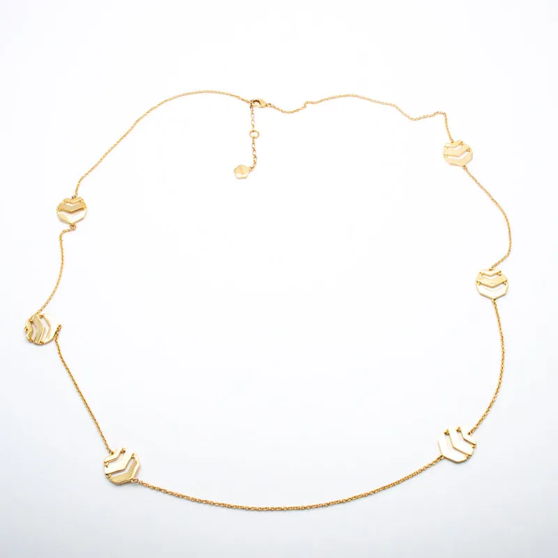 Trina Turk Sparkling Exquisite Gold-toned Necklace