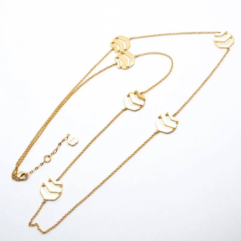 Trina Turk Sparkling Exquisite Gold-toned Necklace