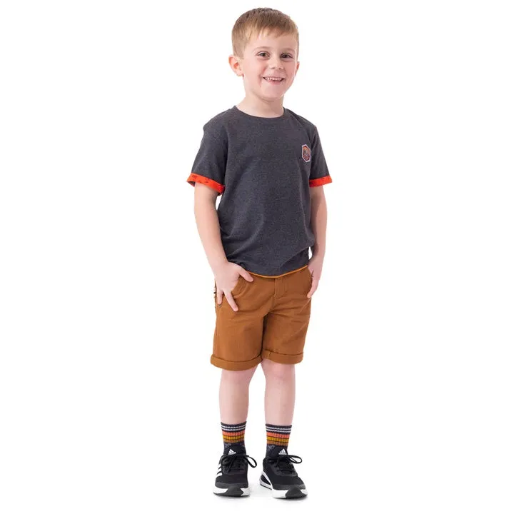 Tshirt charcoal EXPLORER LE PASSÉ S2305-08