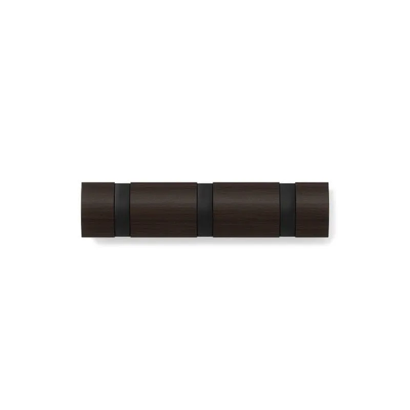 Umbra Flip Hook Set of 3 Black & Walnut