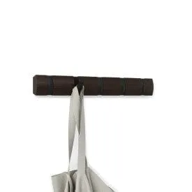 Umbra Flip Hook Set of 5 Black & Walnut