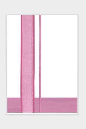 Unique Navya - Pink Smooth Cotton Double Layered Dhoti With Fancy Borders | Uathayam