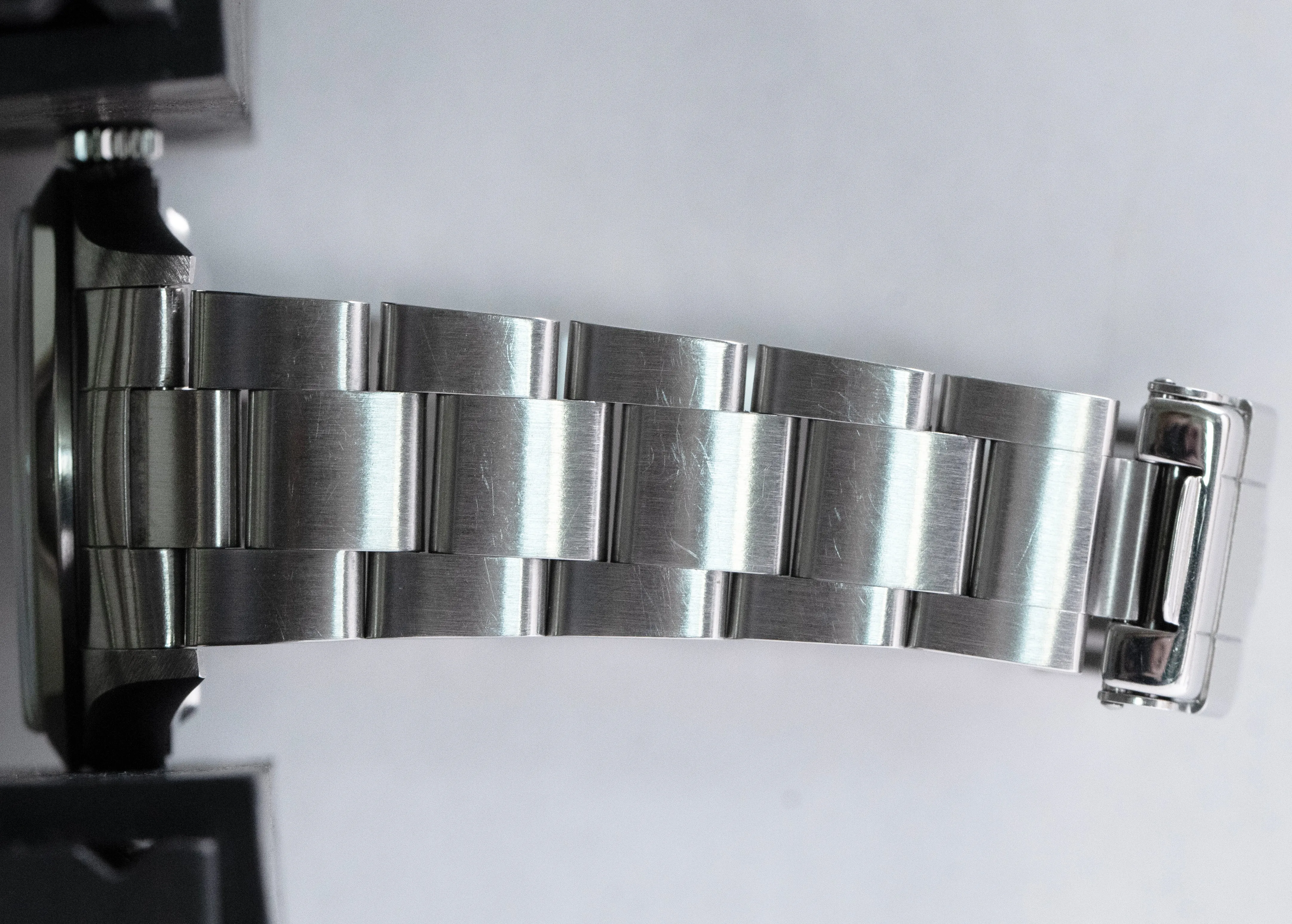 UNPOLISHED Rolex Explorer I Black 36mm 3-6-9 SWISS ONLY Dial Steel Watch 14270