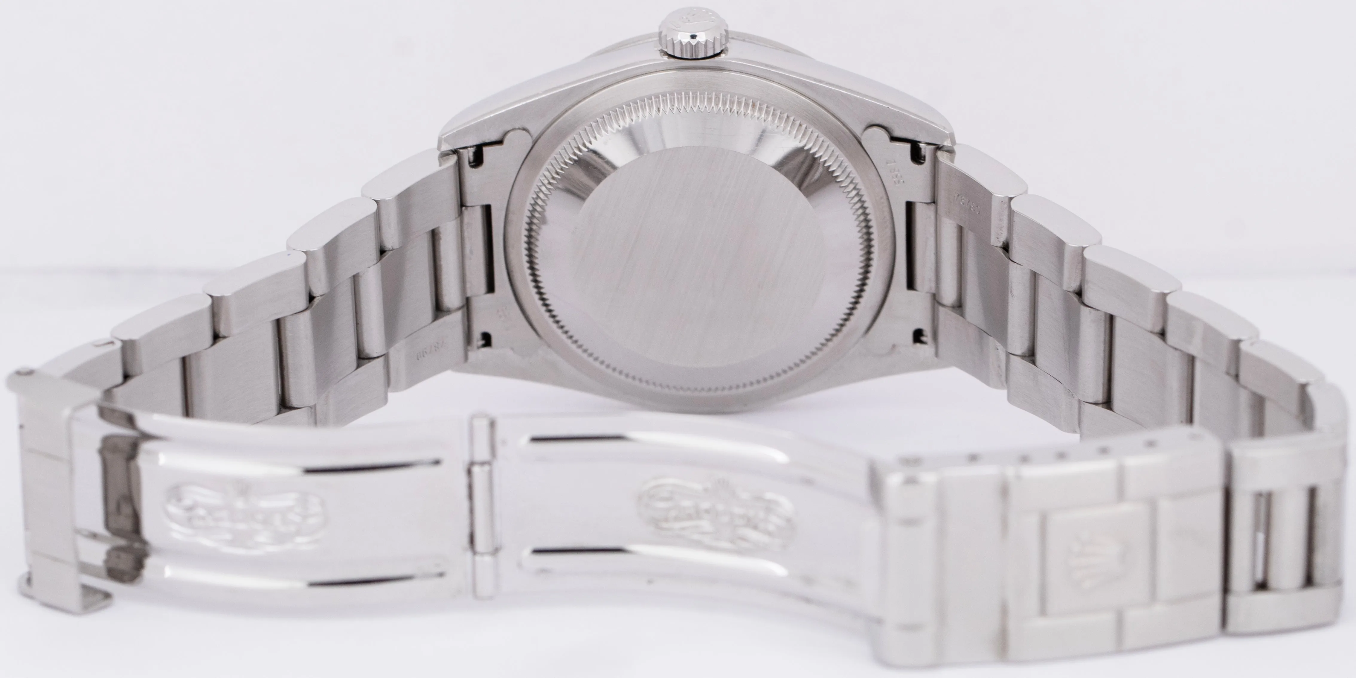 UNPOLISHED Rolex Explorer I Black 36mm 3-6-9 SWISS ONLY Dial Steel Watch 14270