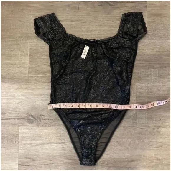Victoria Secret Shimmer Bodysuit LE M NWT