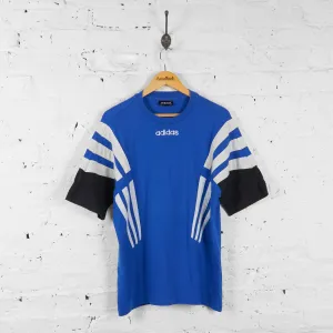 Vintage Adidas T-shirt - Blue/Black - M