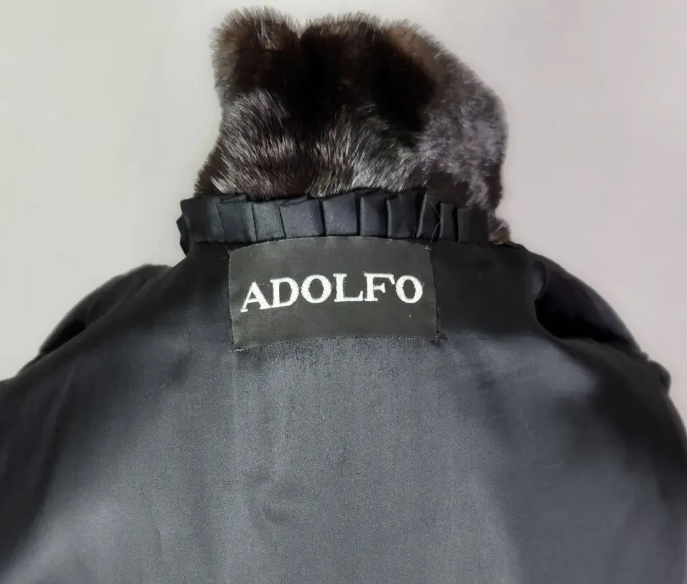 Vintage Adolfo Female Ranch Mink Coat