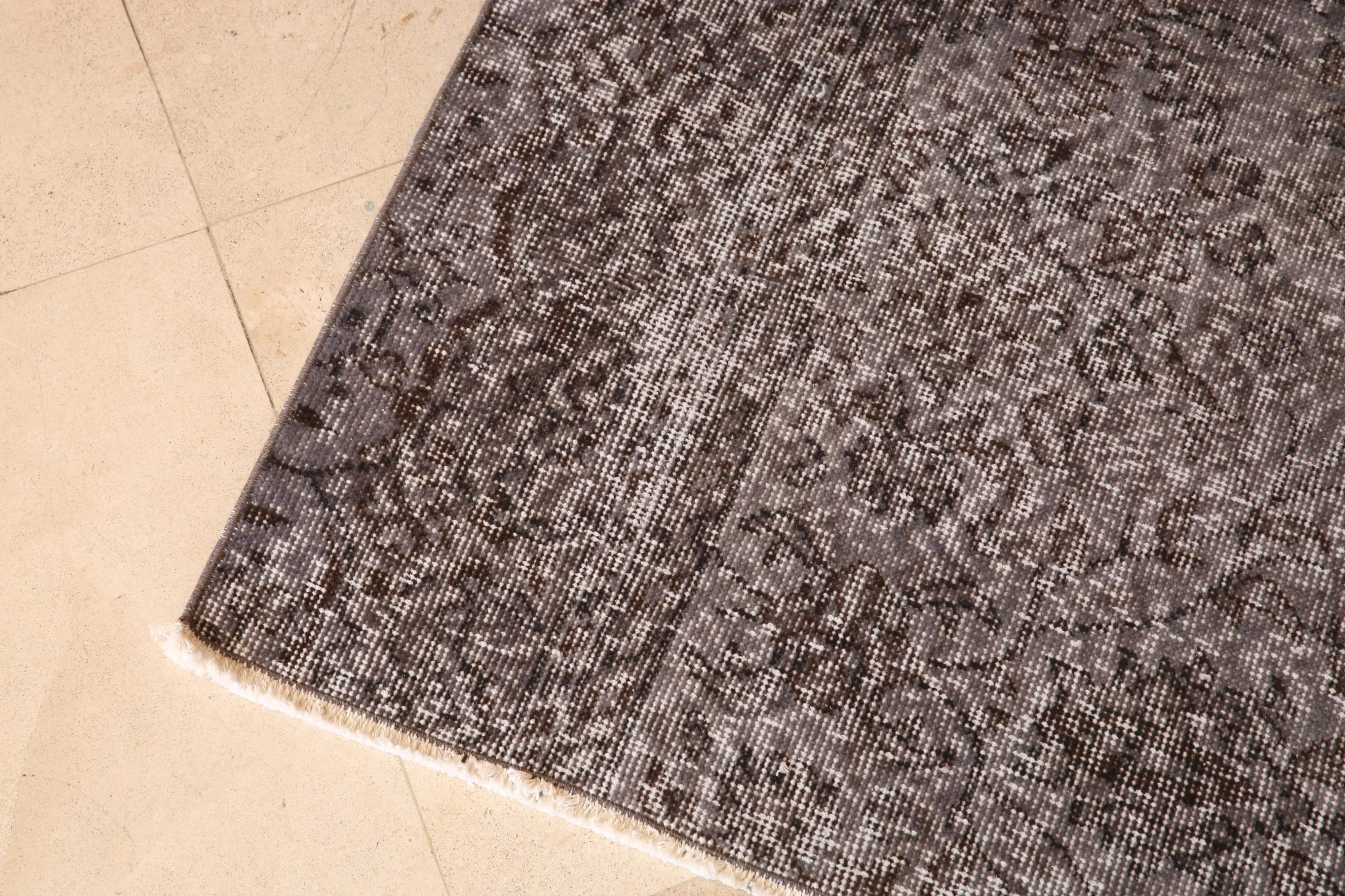 Vintage Mini Overdyed Turkish Rug 2.4ftx3.4ft