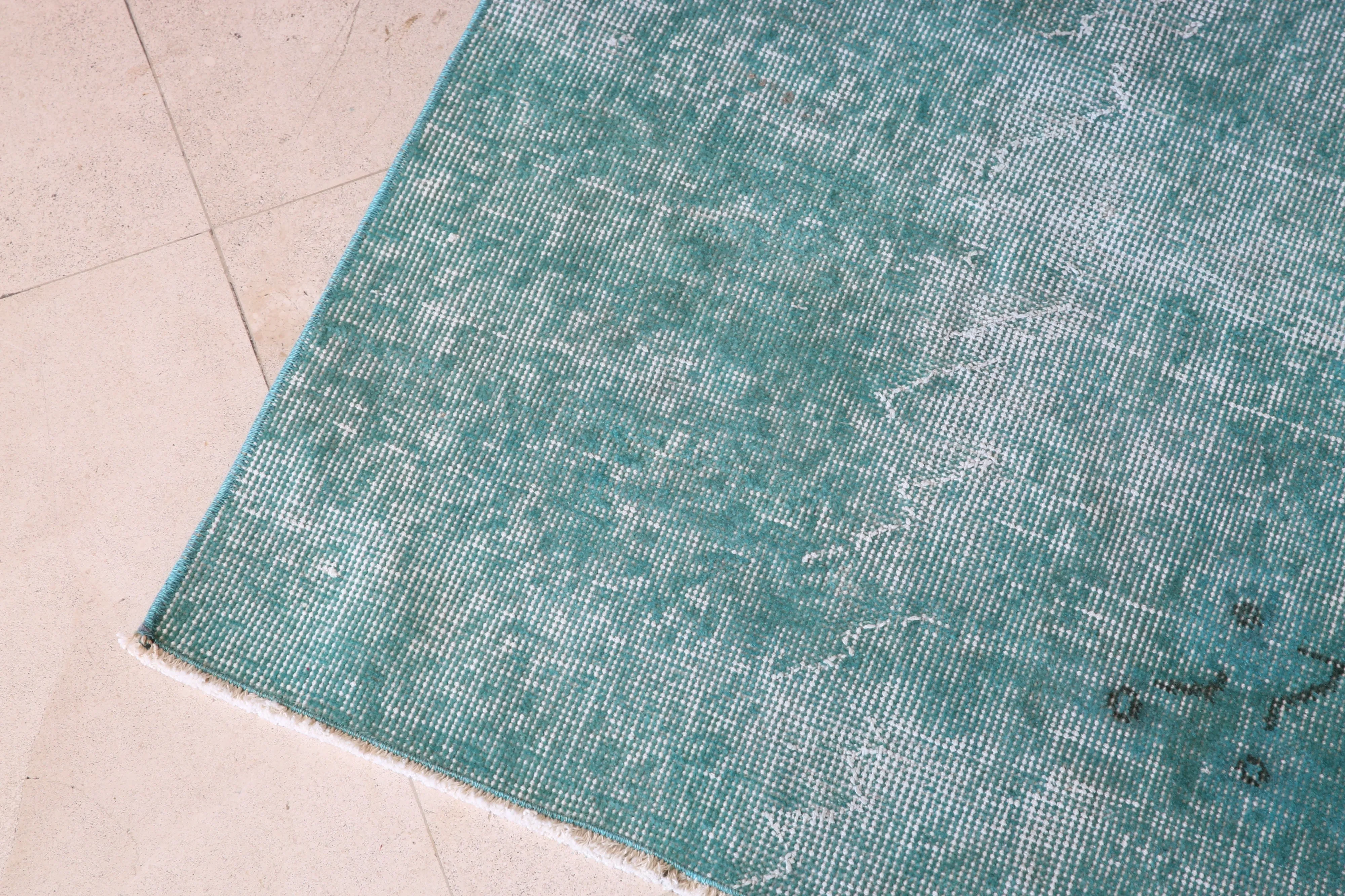 Vintage Mini Overdyed Turkish Rug 2.4ftx3.4ft